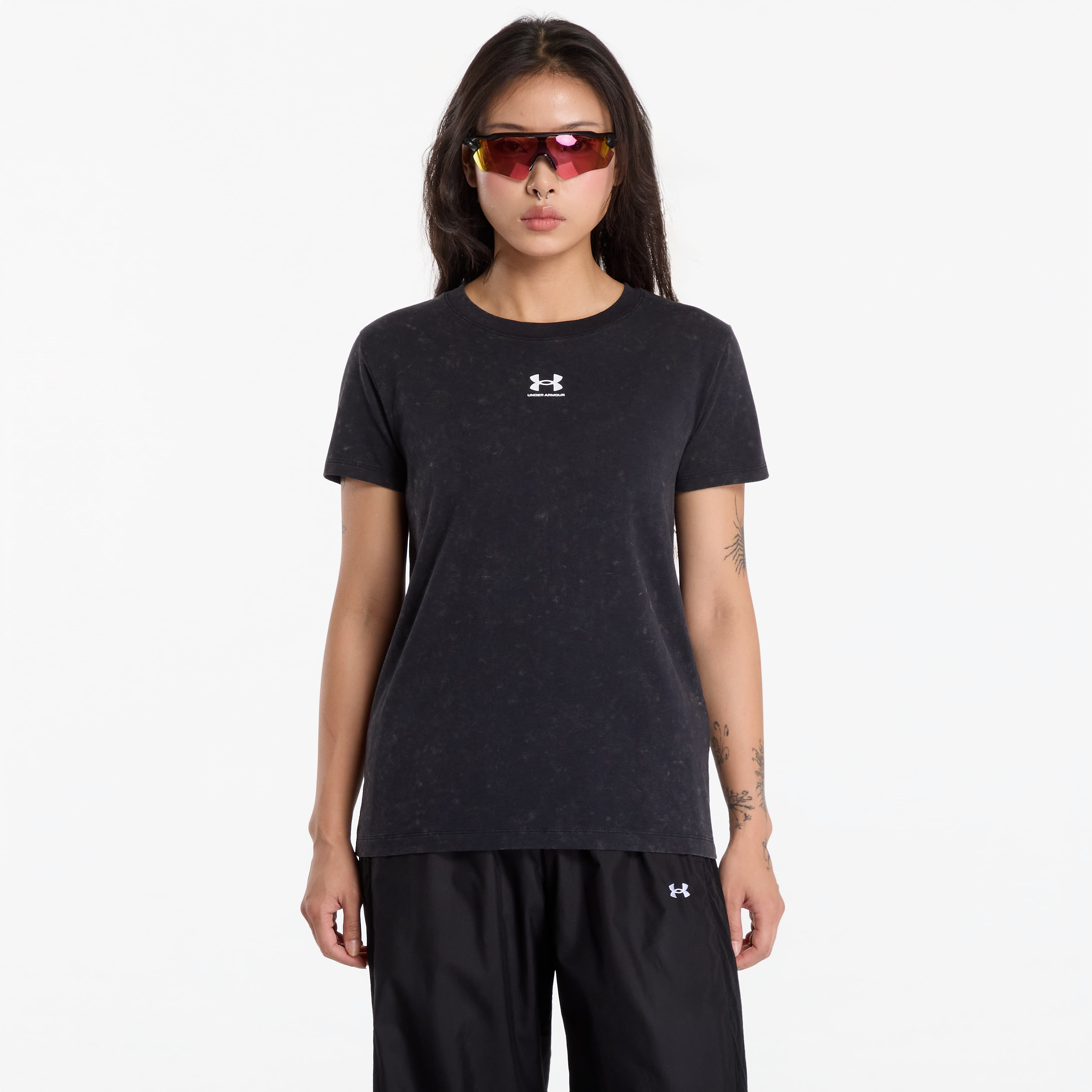 Тениска Under Armour Rival Cotton Wash SS Black S