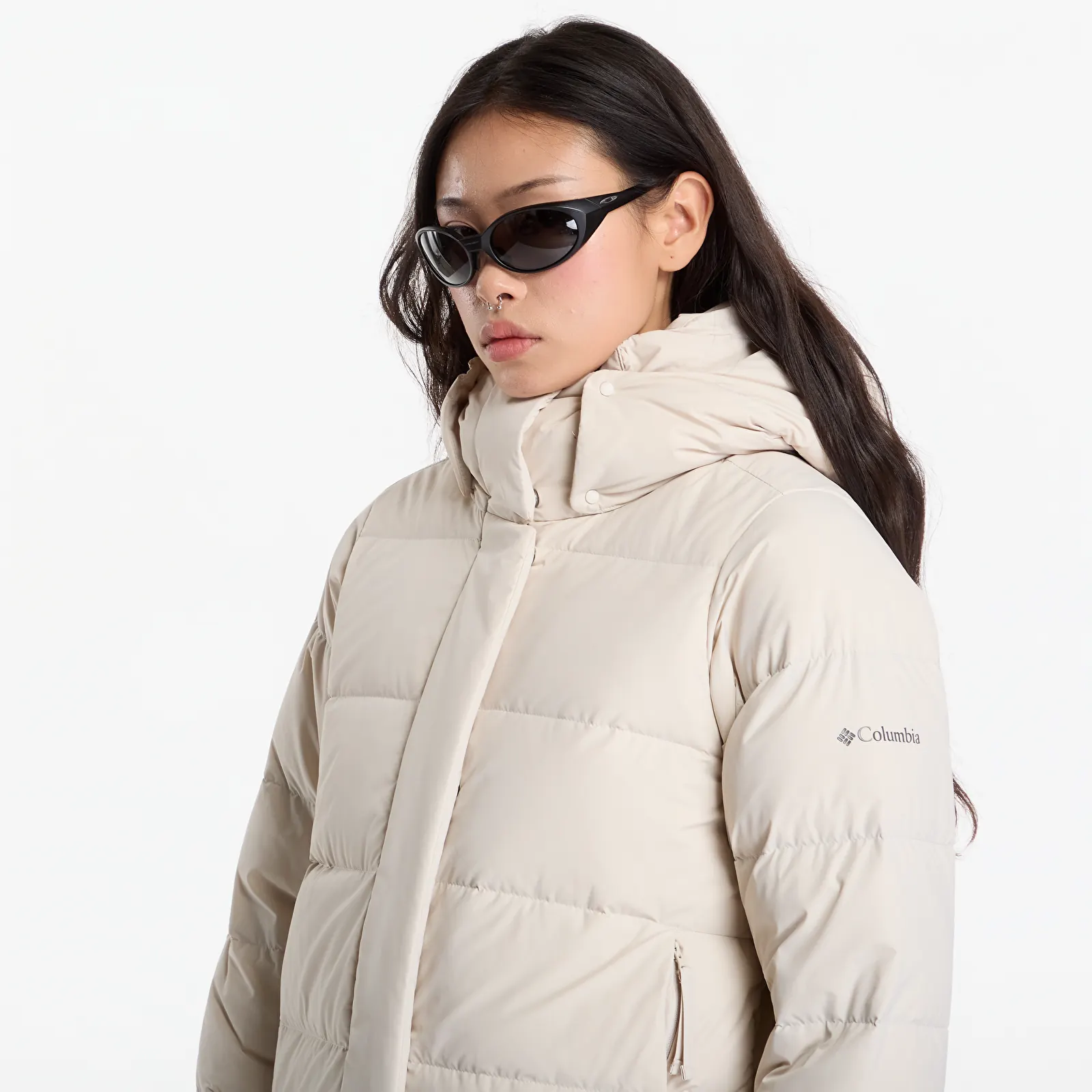 Puffer jackets Columbia Amaze Puff™ Mid Hooded Jacket Dark Stone