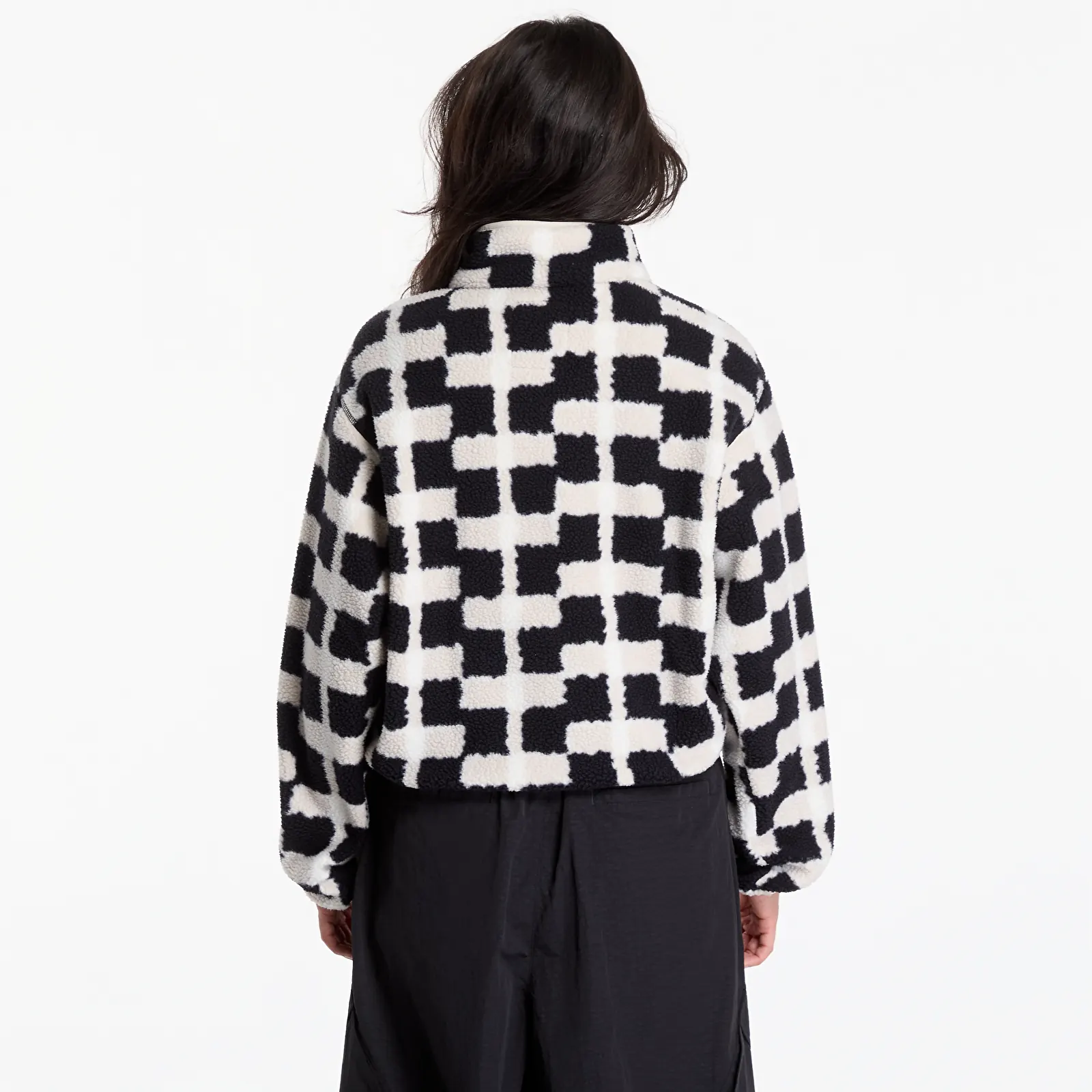 Hanorace Columbia Helvetia™ II Printed Cropped Half Snap Black, Geostack