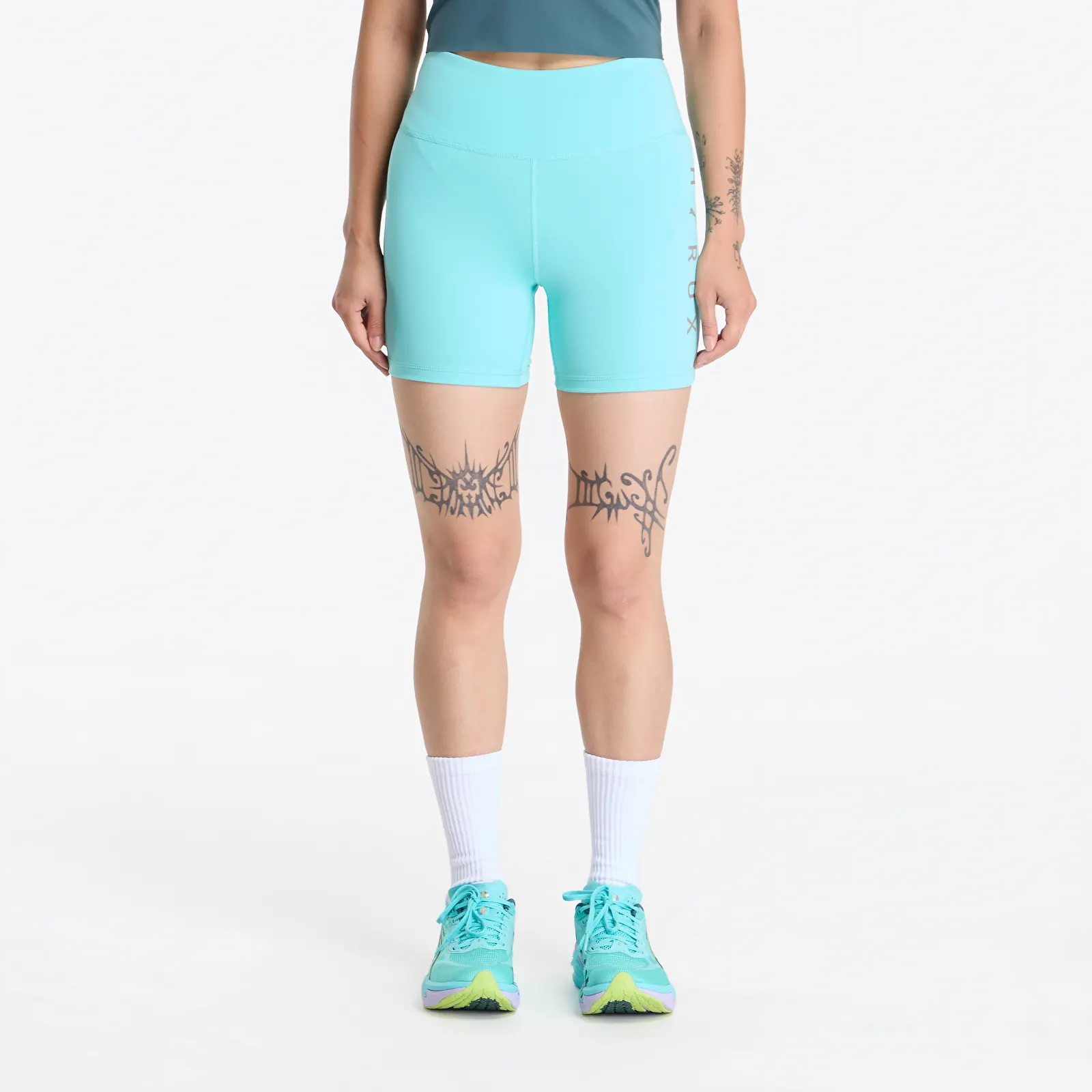 Leggings de mulher Puma X Hyrox Ess Short Tight Intense Mint