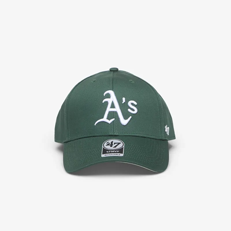 Tappo '47 Brand MLB Mvp Raised Basic Oakland Athletics Cap Dark Green