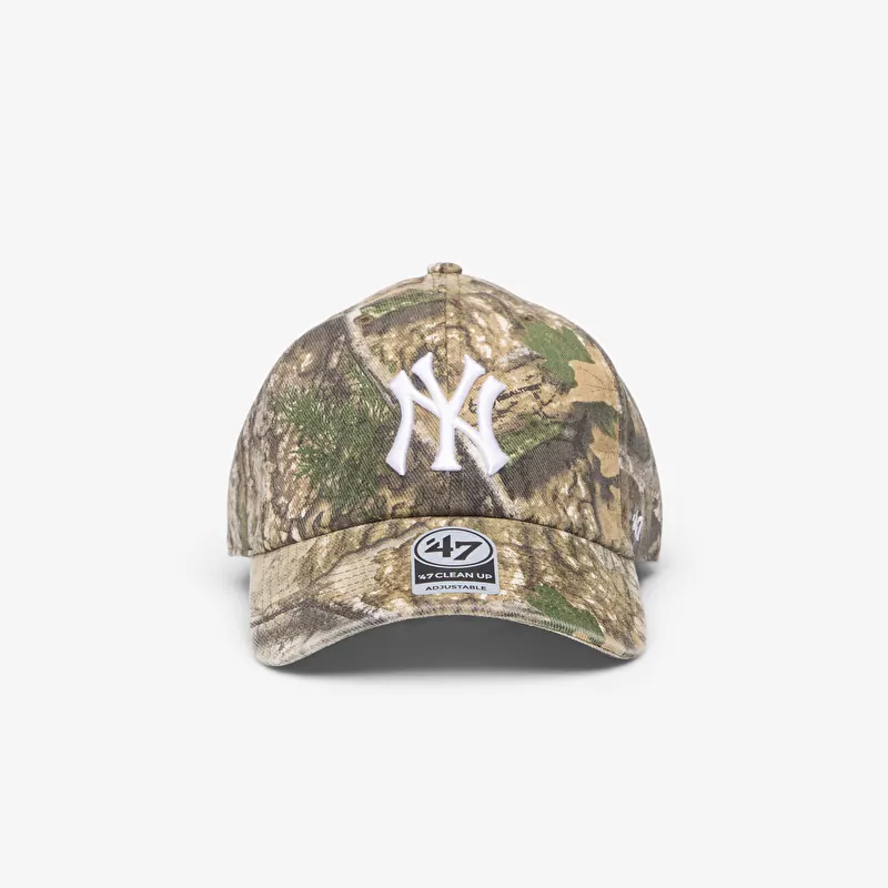 Tappo '47 Brand MLB Clean Up Real Tree New York Yankees Cap Green/ Brown