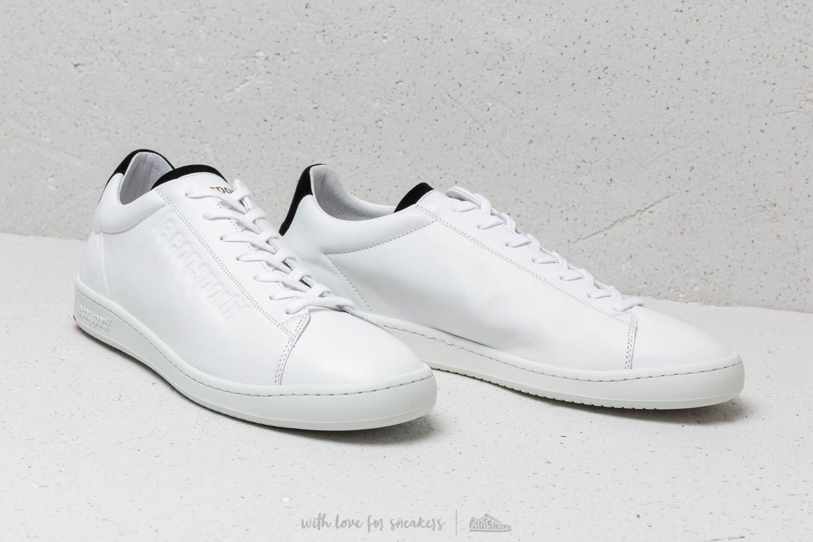 Men s shoes le coq sportif Blazon Optical White Black Footshop