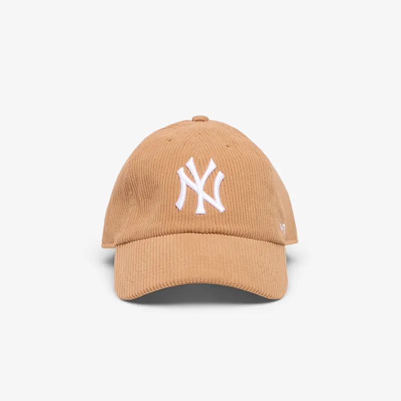 '47 Brand MLB Clean Up Thick Cord New York Yankees Cap Camel