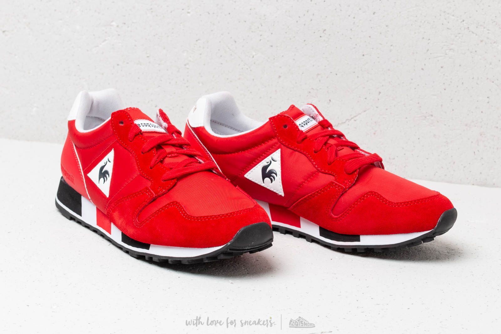 Men s shoes le coq sportif Omega Pure Red Black Footshop