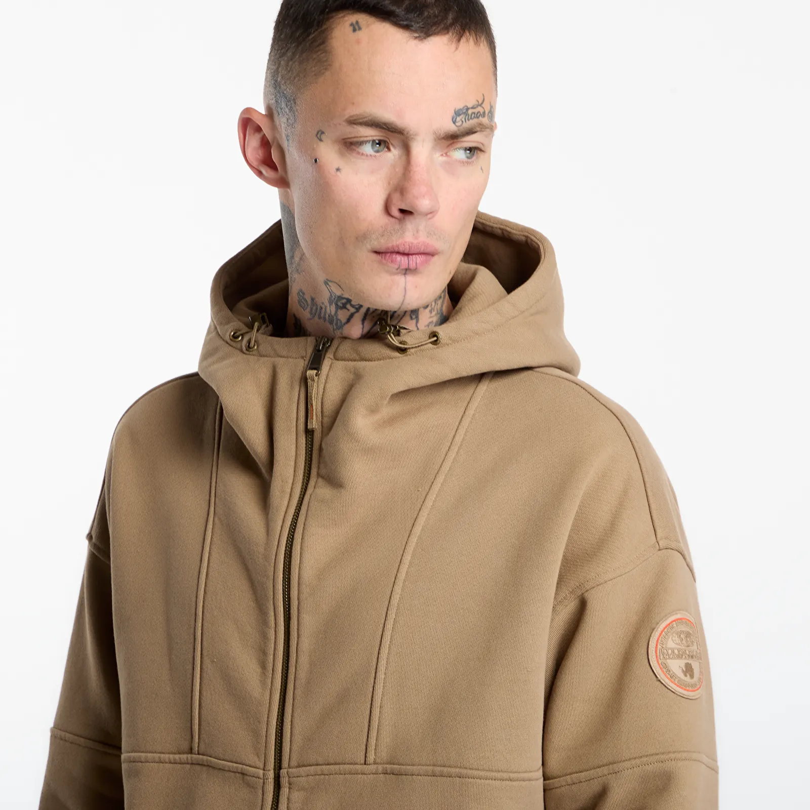 Φούτερ Napapijri Bloom Full-Zip Hoodie Beige Petrified Oak