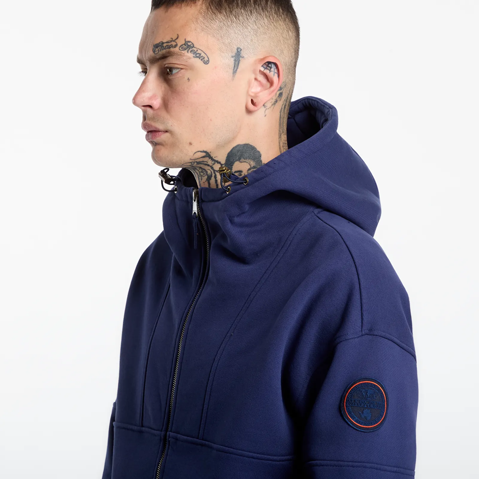 Dukserice Napapijri Bloom Full-Zip Hoodie Blue Academy