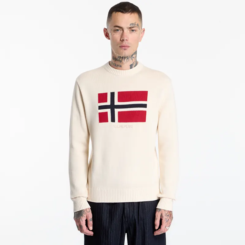 Camisola Napapijri Pullover Mura Beige Dimity