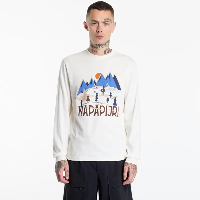 Тениска Napapijri Tee Long-Sleeve T-Shirt White