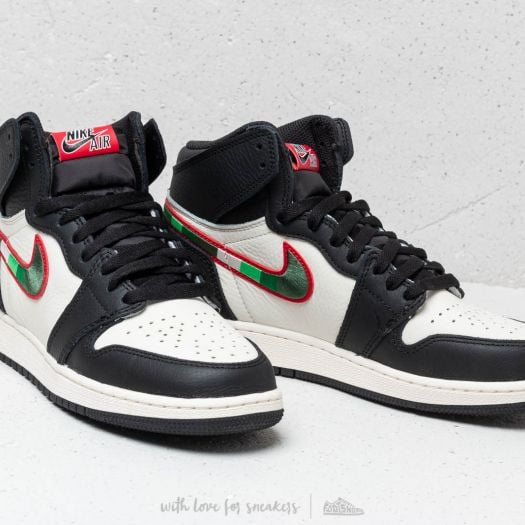 Jordan 1 retro high og black-varsity red-sail cheap