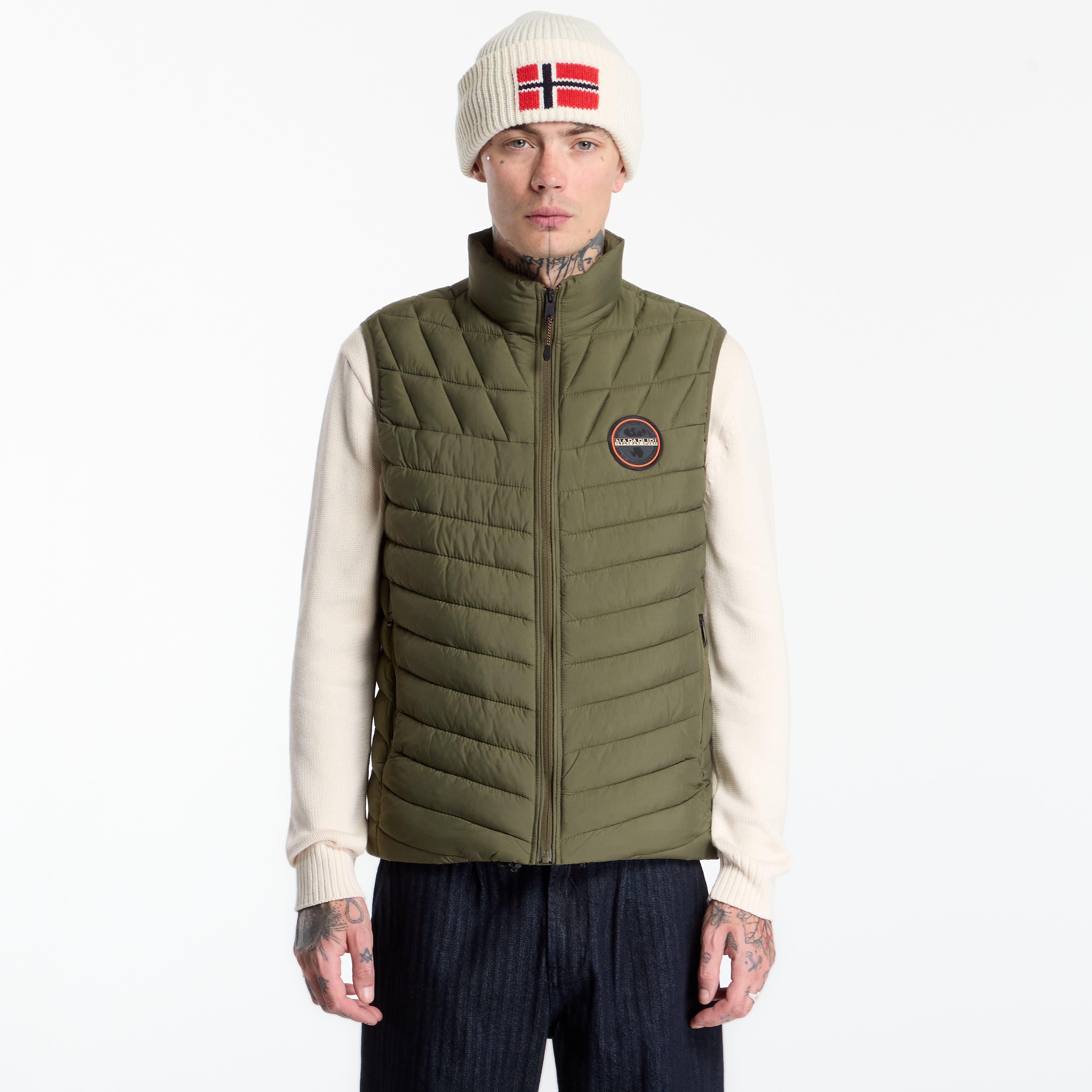 Елек Napapijri A-Lapaz Vest Olive Night M