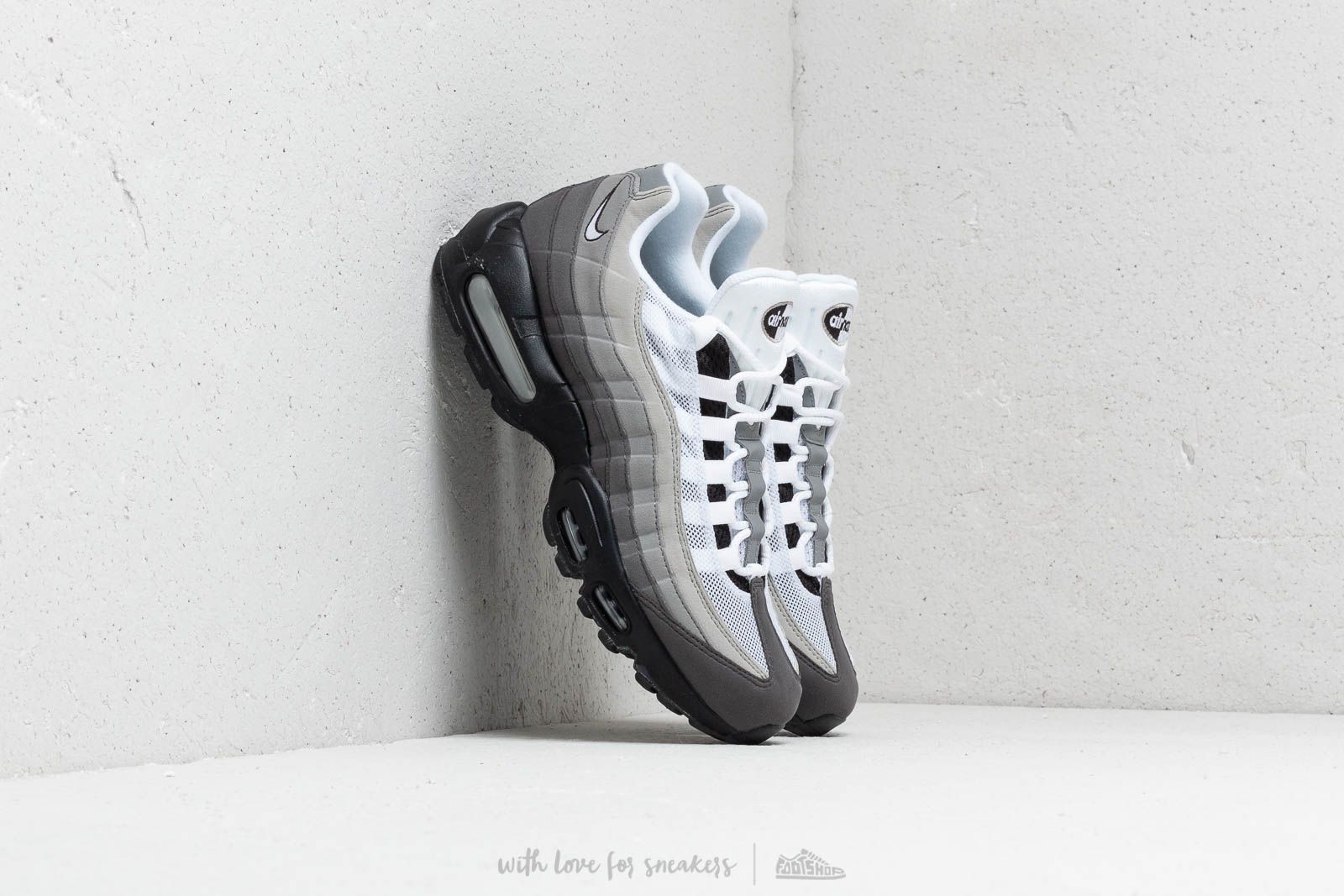 Herren Sneaker und Schuhe Nike Air Max 95 Og Black/ White-Granite-Dust