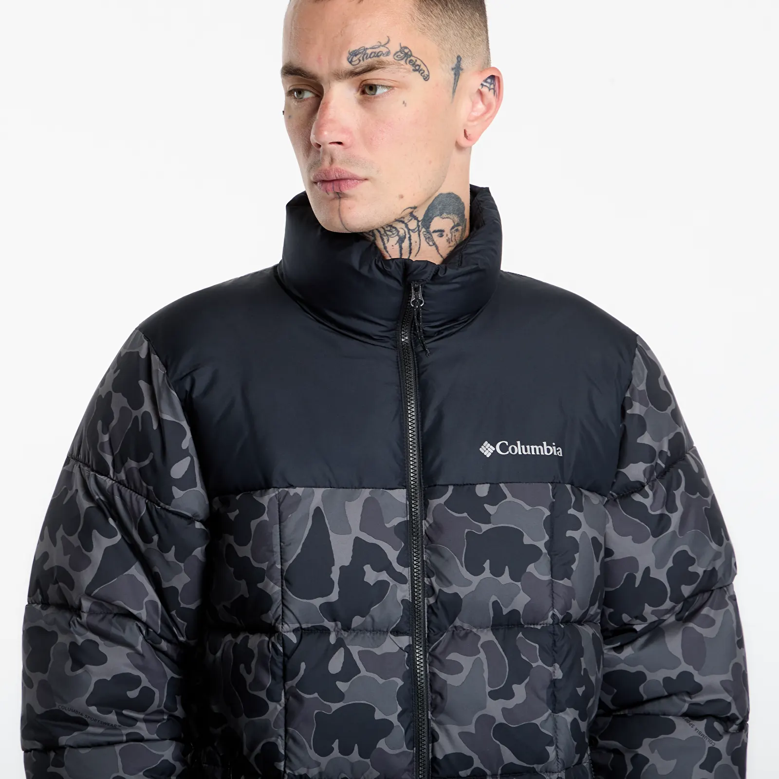 Kabátok Columbia Puffect™ IV Printed Jacket Black Puzzle Camo, Black