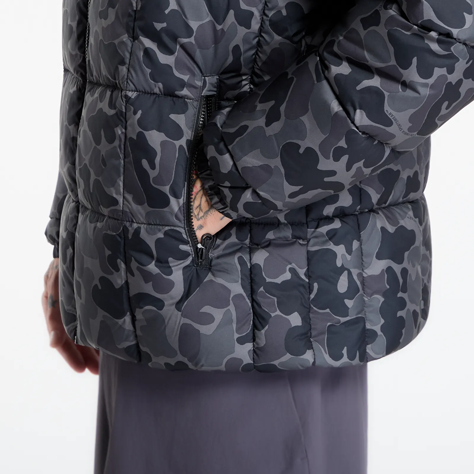 Kabátok Columbia Puffect™ IV Printed Jacket Black Puzzle Camo, Black
