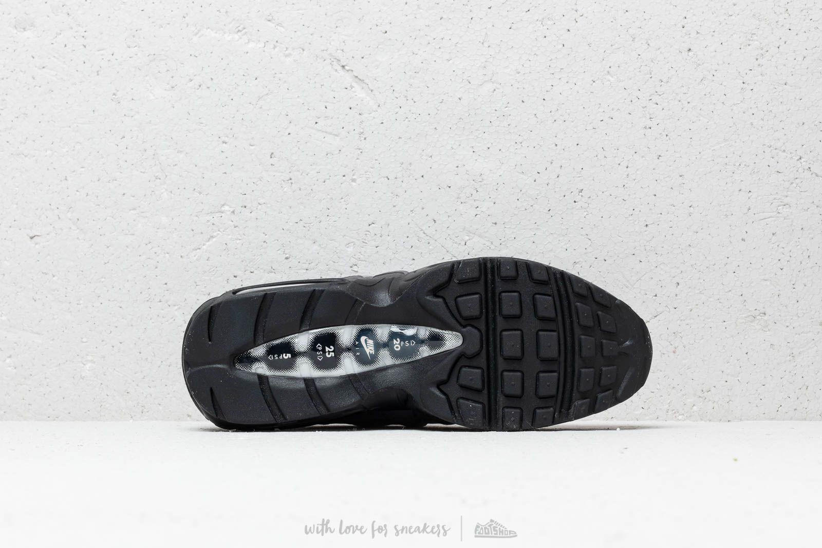 Nike air max 95 black white clearance granite dust