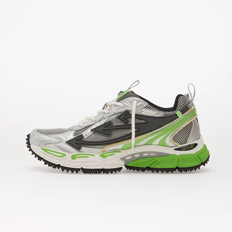 Off-White Be Right Back Sneakers Grey/ Neon Green