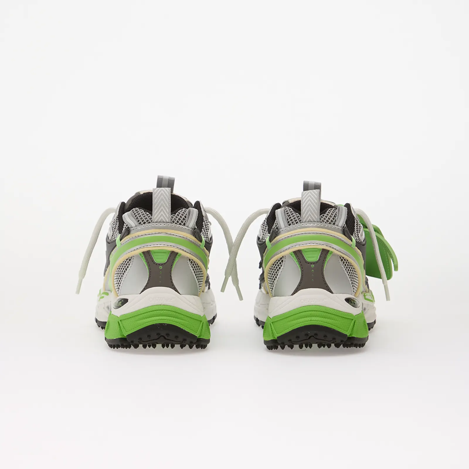 Joggesko for menn Off-White Be Right Back Sneakers Grey/ Neon Green