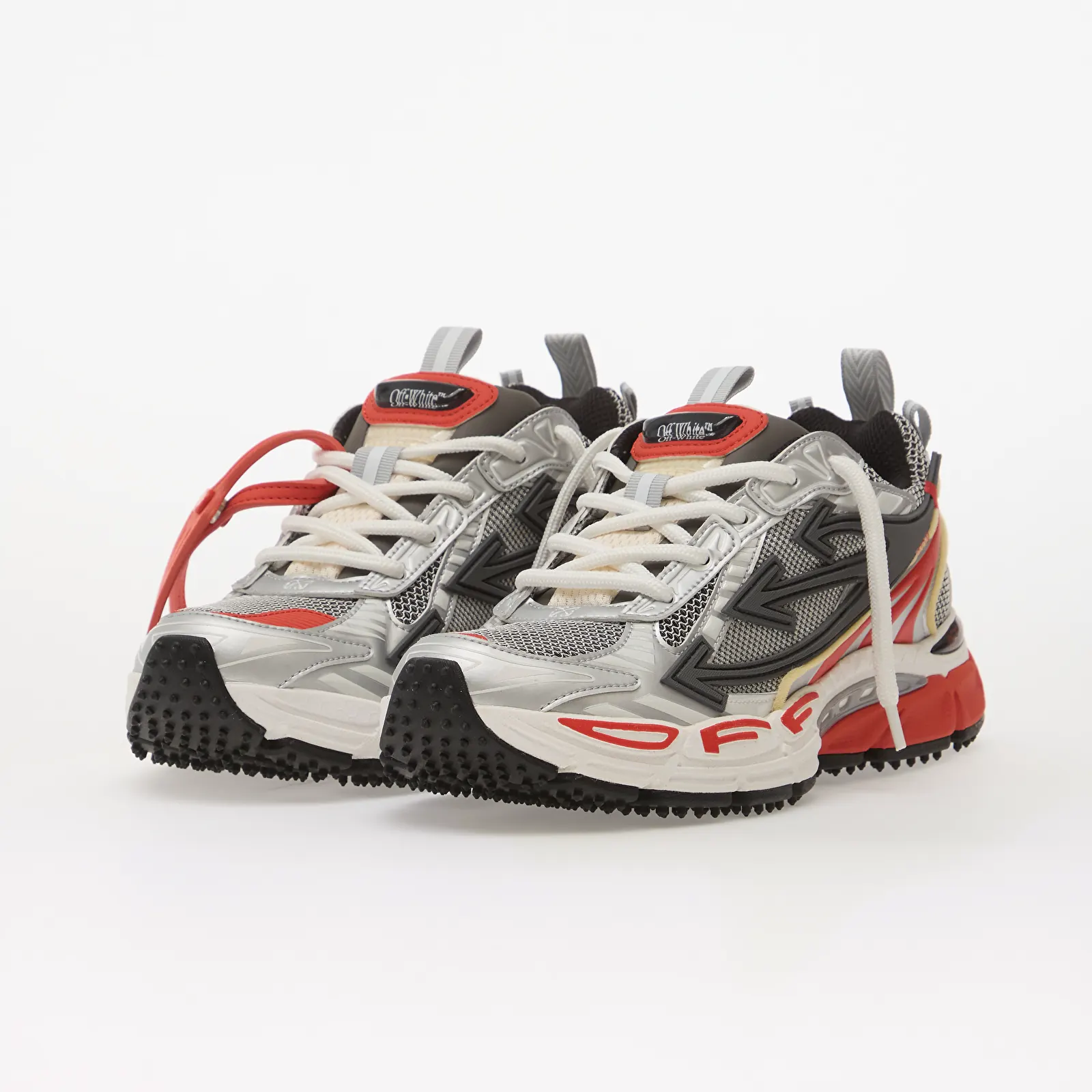 Joggesko for menn Off-White Be Right Back Sneakers Grey/ Red