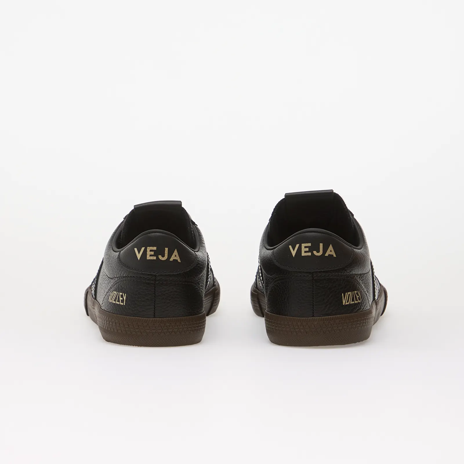 Férfi cipők Veja Volley Signature Grained Oiled Leath Black/ Eagle