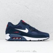 Nike air max 90 essential midnight navy white  and  shop red