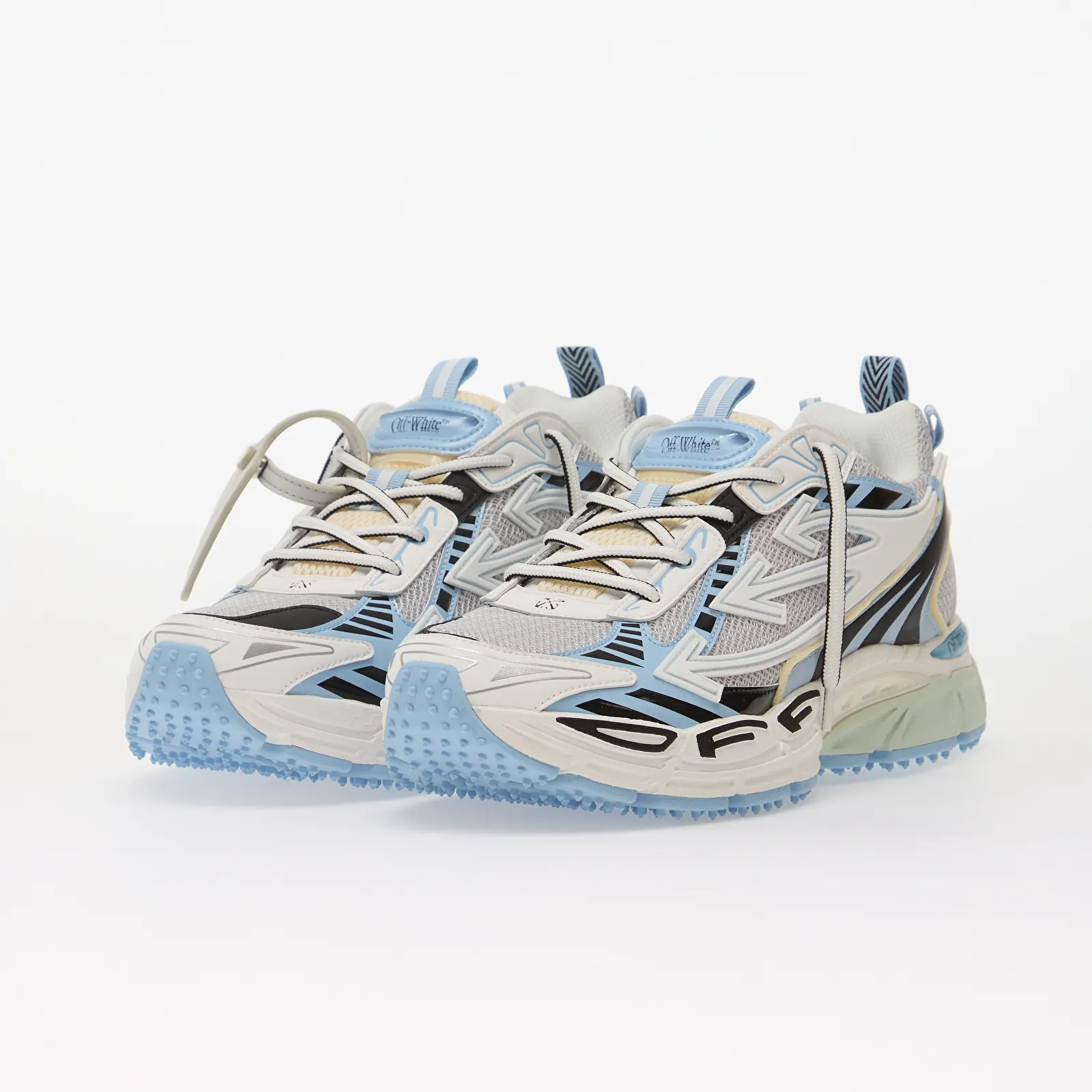 Joggesko for menn Off-White Be Right Back Sneakers White/ Light Blue