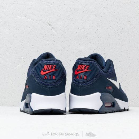 Nike air max 90 midnight navy university red outlet