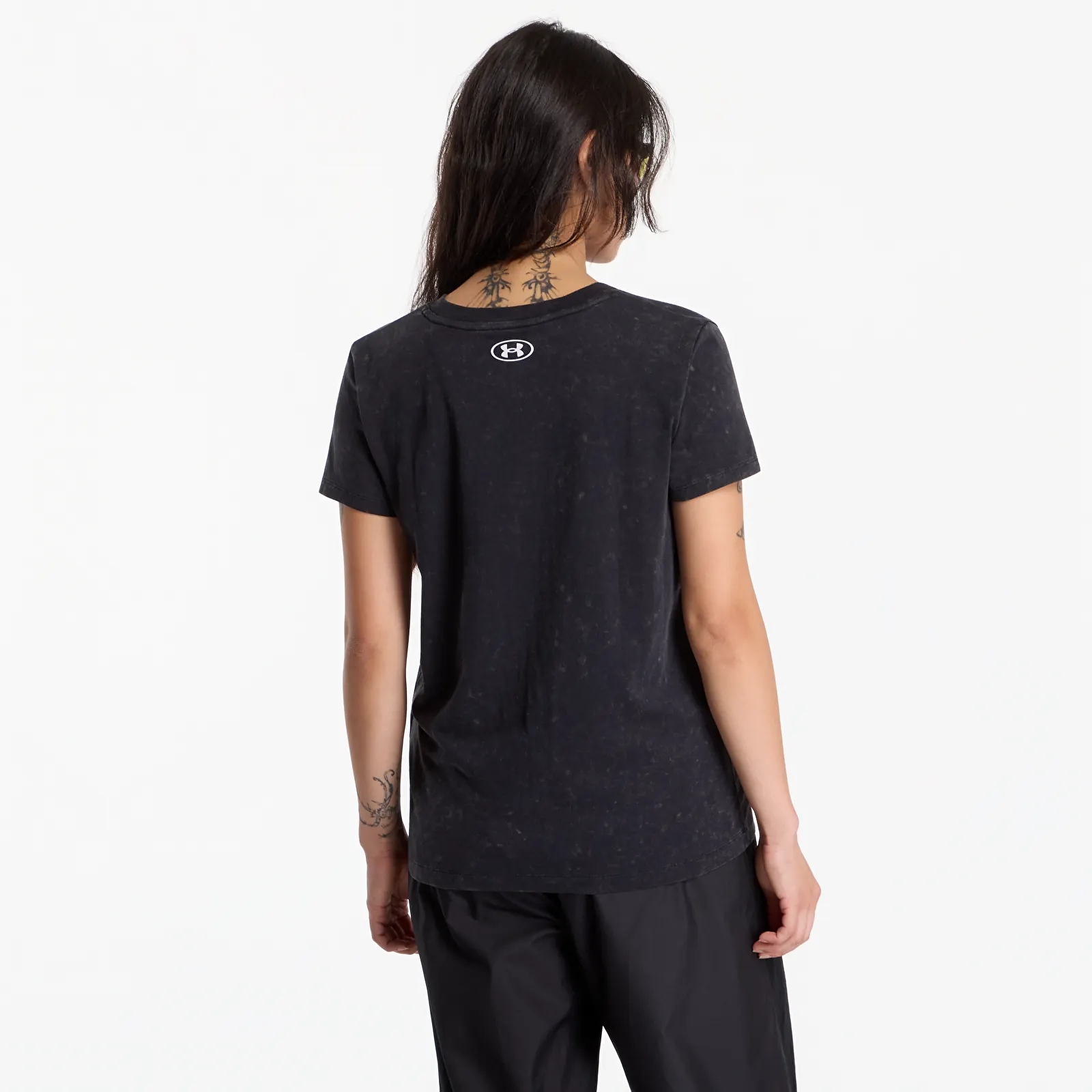 T-shirty damskie Under Armour Rival Cotton Wash SS Black