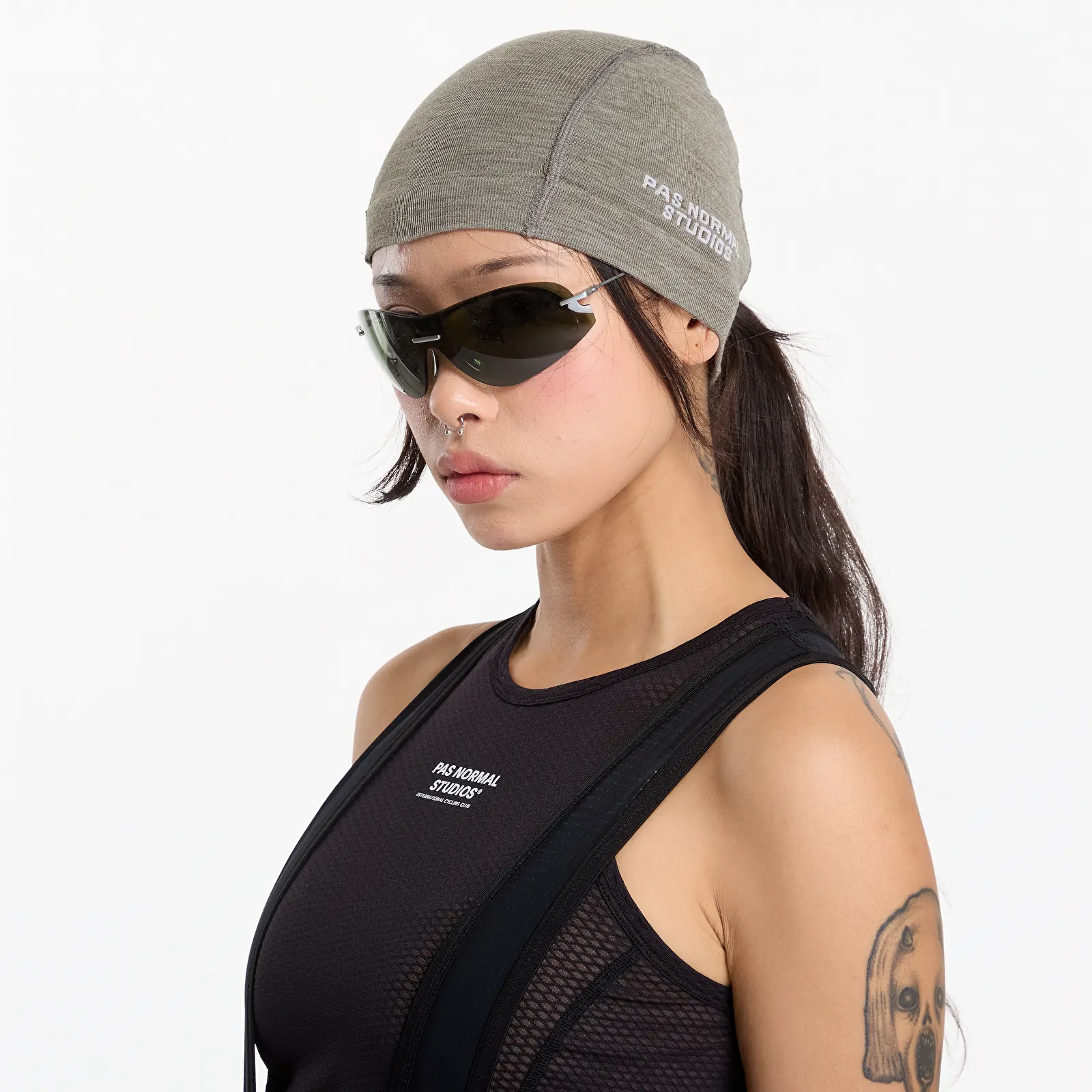 Mutsen Pas Normal Studios Logo Merino Knit Beanie Earth