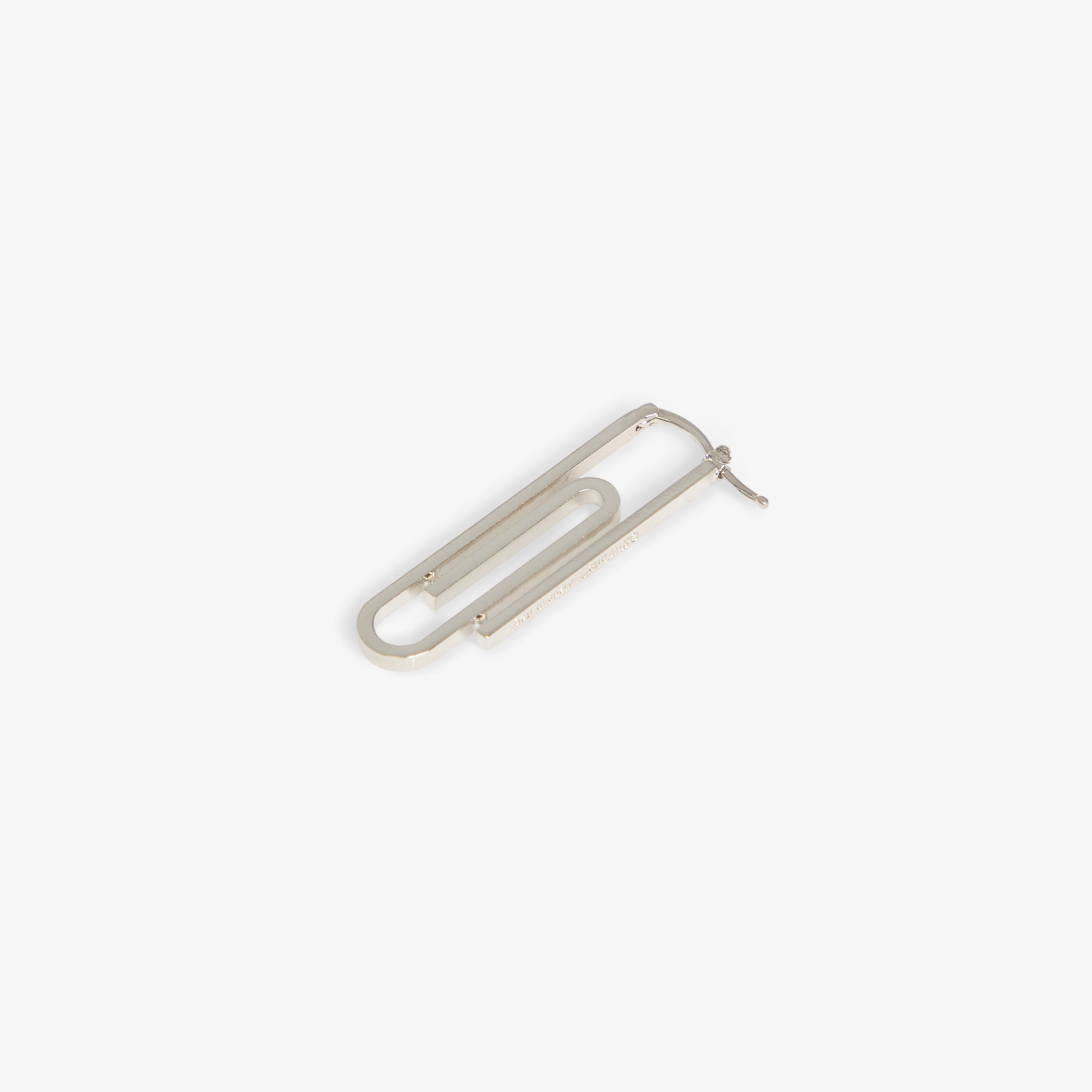 Обеци Off-White Paperclip Mono Earring Silver Universal