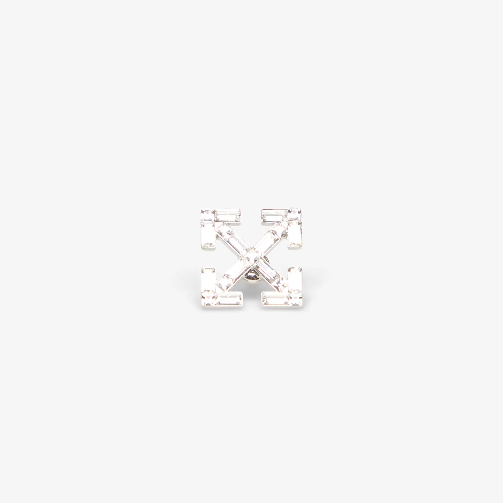 Fülbevalók Off-White Bling Arrow Mono Earring Silver/ Black
