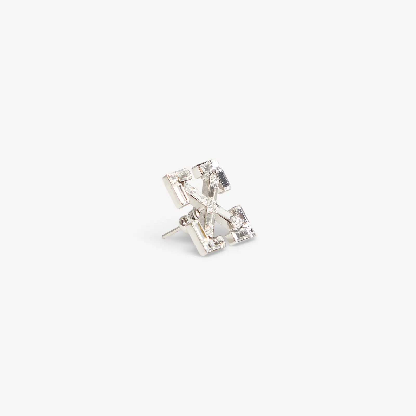 Fülbevalók Off-White Bling Arrow Mono Earring Silver/ Black