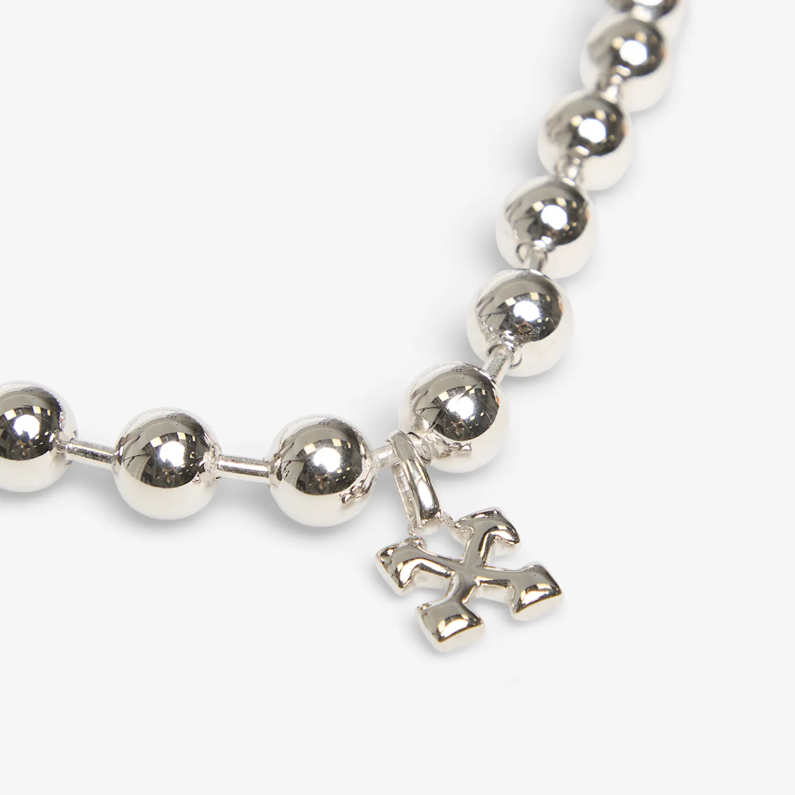 Colliers Off-White Big Ball Chain Silver/ No Color