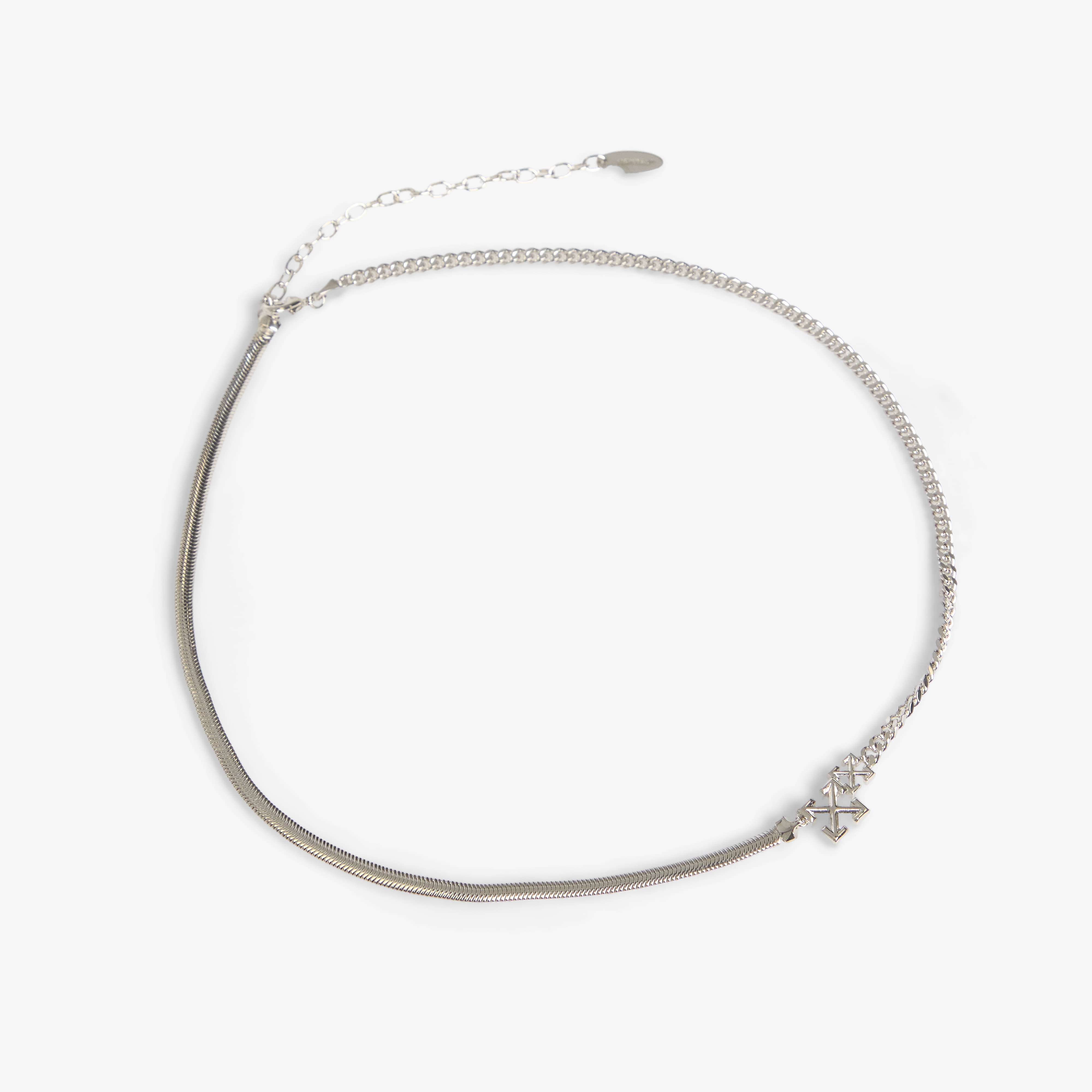 Огърлица Off-White Double Arrow Necklace Silver/ Silver Universal
