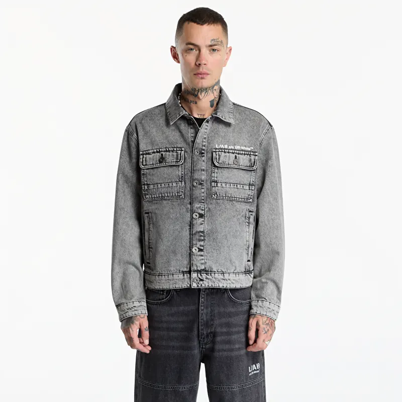 Jakna L/AB c/o Off-White™ Trucker Denim Jacket Smoke Fade