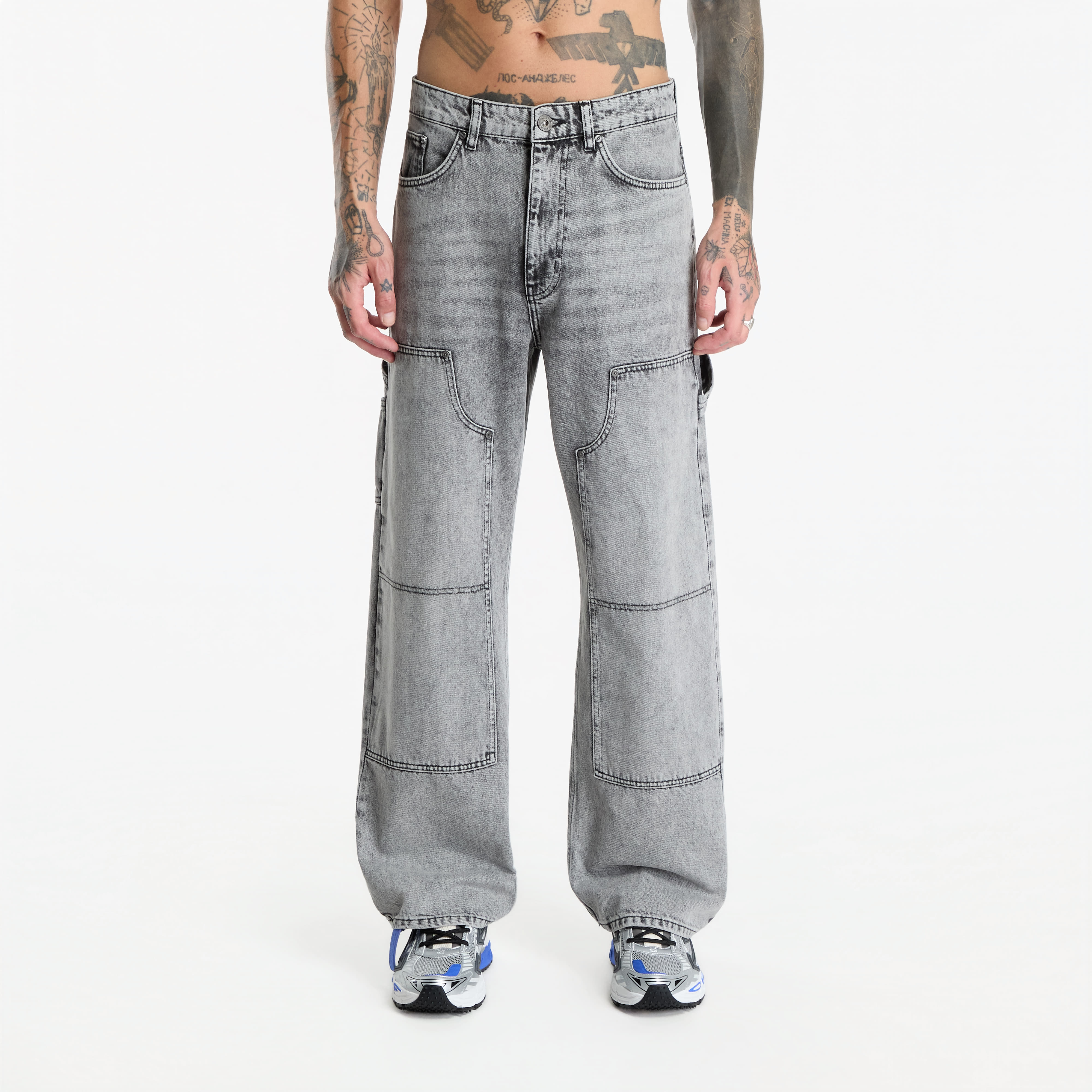 Blugi L/AB c/o Off-White™ Diag Carpenter Jeans Smoke Fade 34