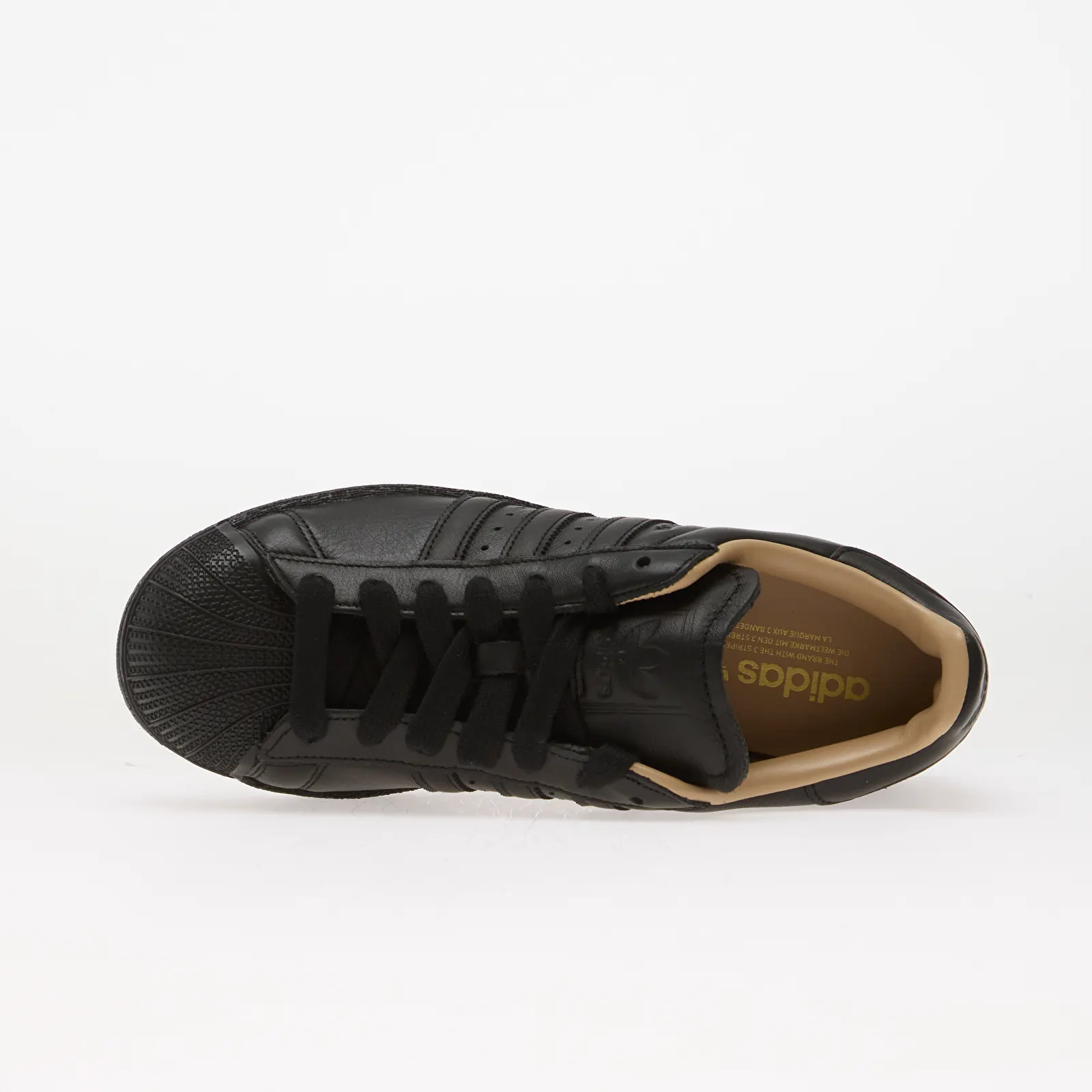 Moški čevlji adidas Superstar II Ripple Core Black/ Core Black/ Warm Sandstone