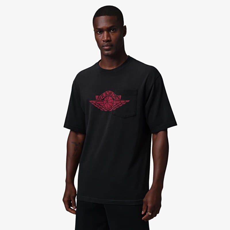 T-shirt Jordan Flight Essentials Men's Pocket T-Shirt Black/ University Red