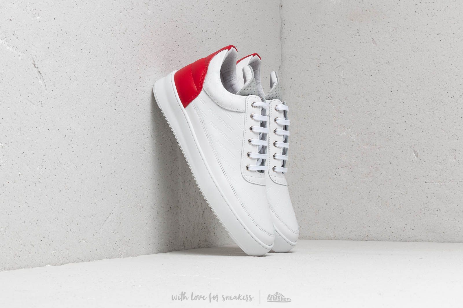 Men's shoes Filling Pieces Low Top Ripple Hades White/ Red