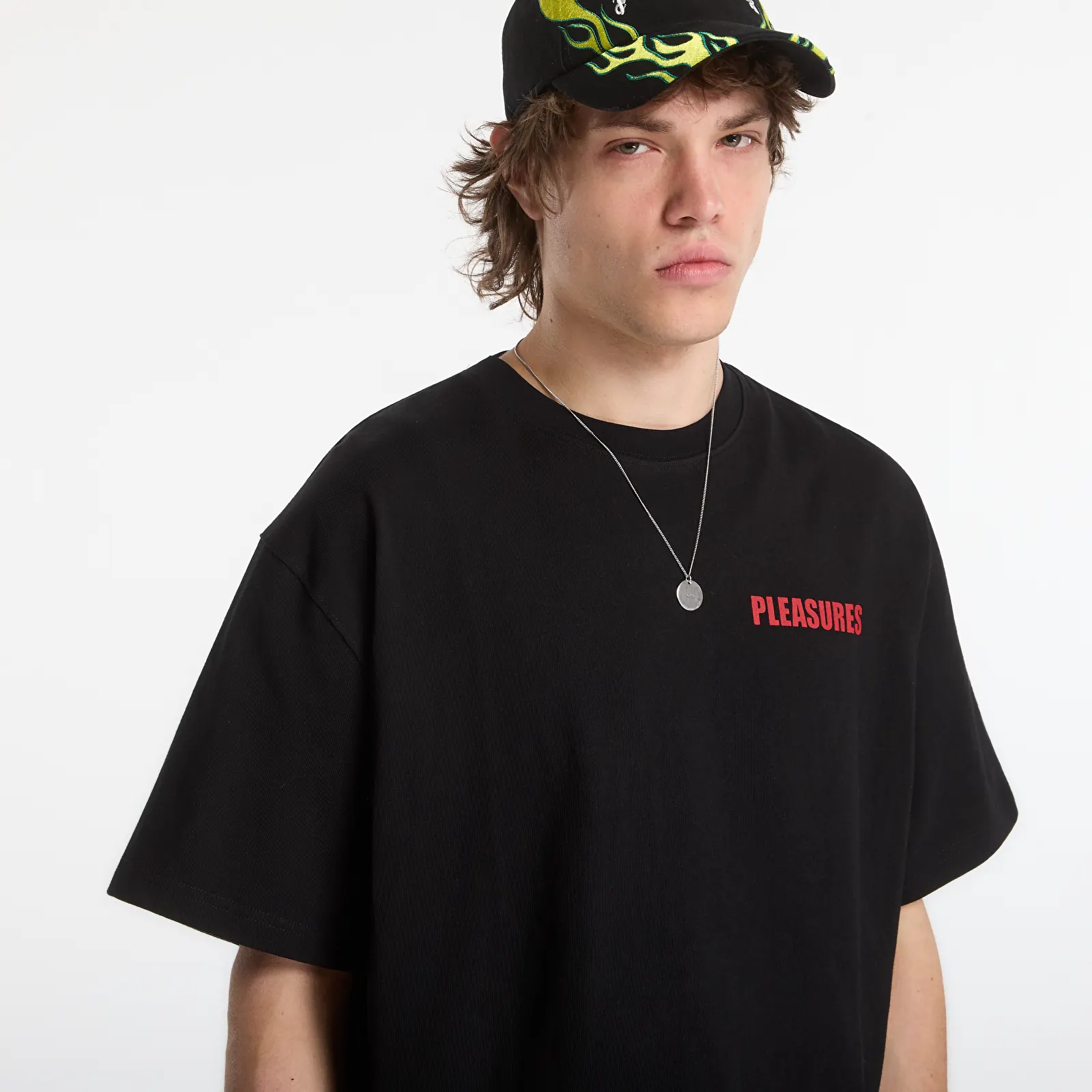 Koszulki PLEASURES Impact Heavyweight Shirt Black