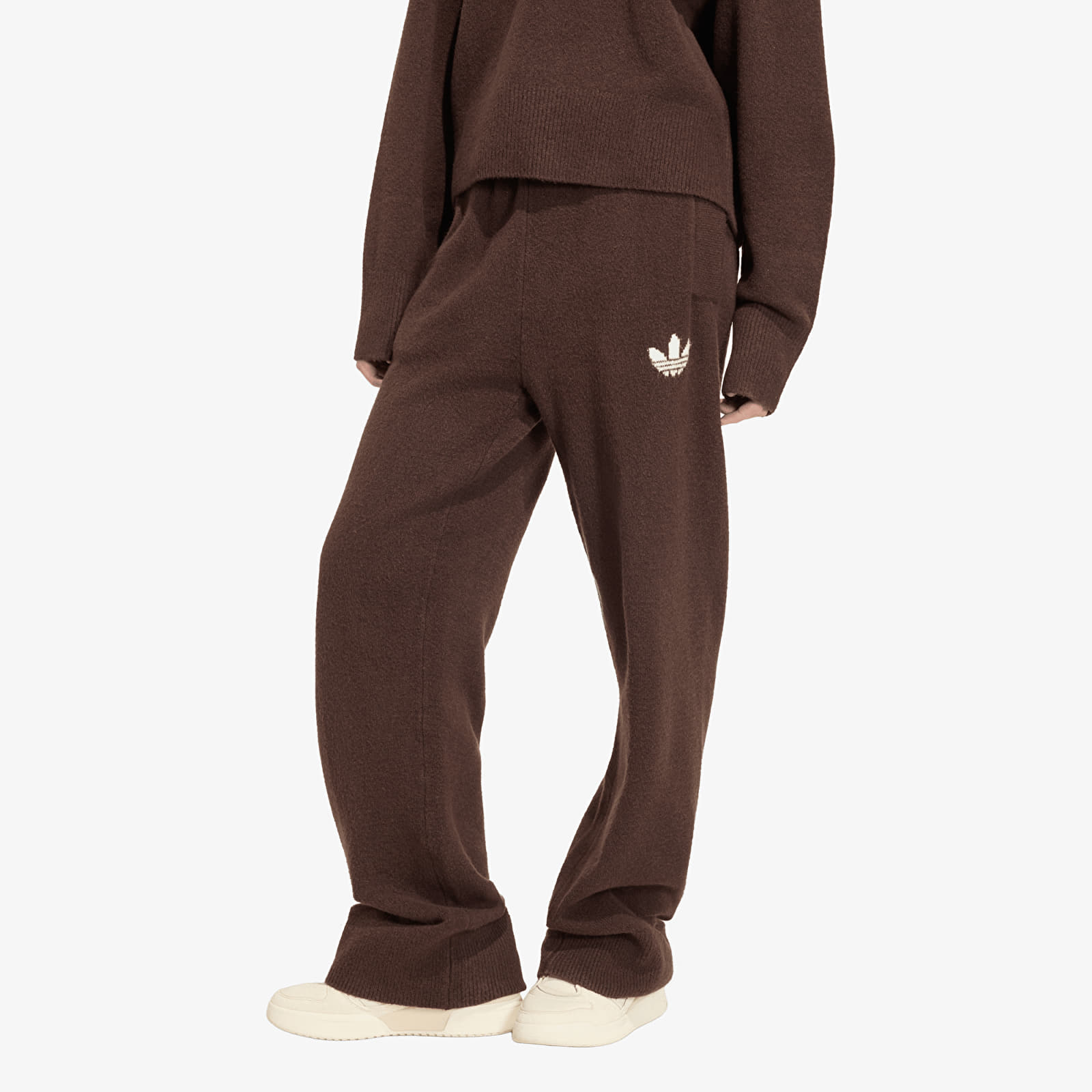Pantaloni de trening pentru femei adidas Essentials Knit Pants Aurora Coffee
