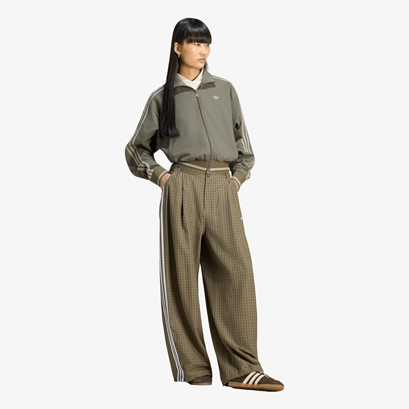 Kurtki adidas Firebird Track Top Branch/ Silver Pebble