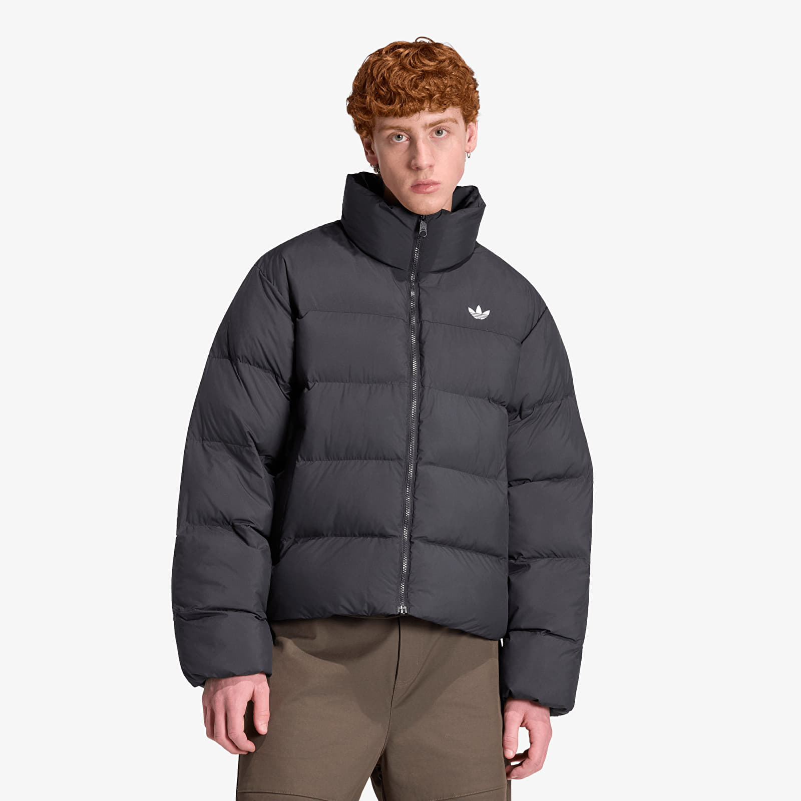 Мужские пуховики adidas Stand Collar Regen Jacket Black