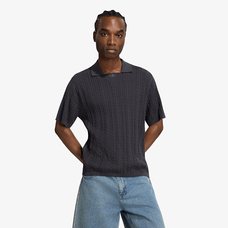 Maglione adidas Cable Knit Football Jersey Utility Black