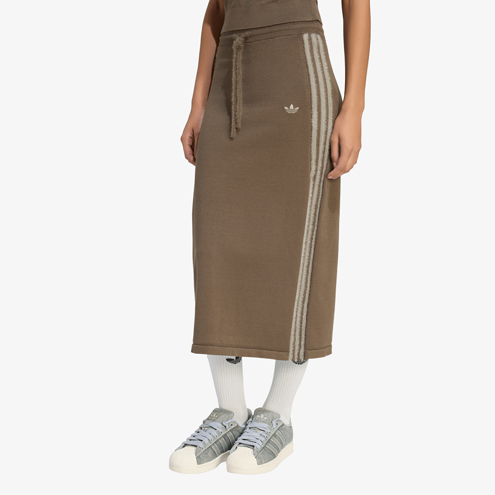 Damenröcke adidas Knitted Skirt Branch/ Silver Pebble