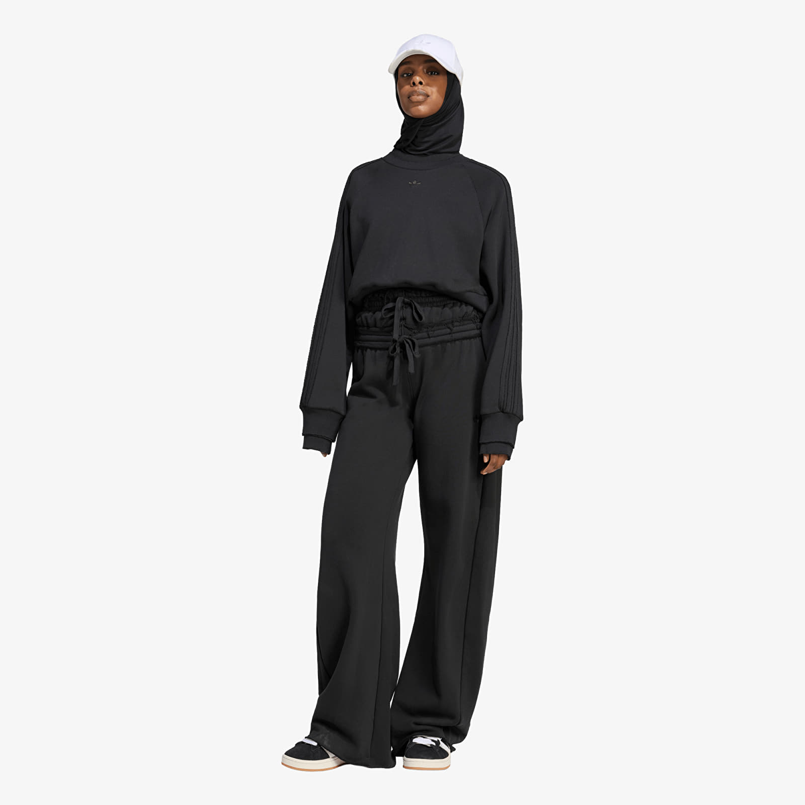 Sweats à capuche femme adidas Winterized Double Crew Sweatshirt Black