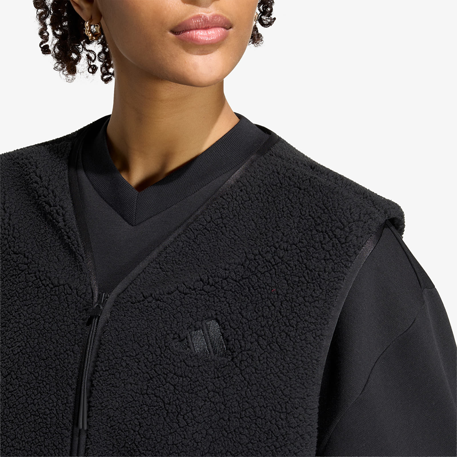 Γιλέκα adidas City Tech High Pile Fleece Vest Black