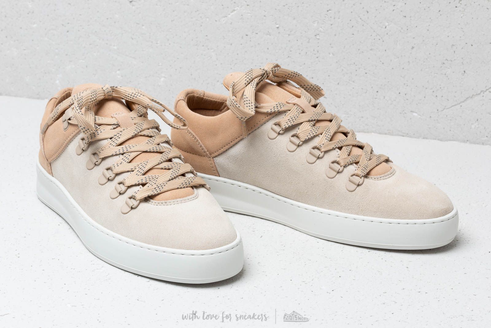 Мъжки кецове и обувки Filling Pieces Mountain Cut Plain Cape Suede Beige