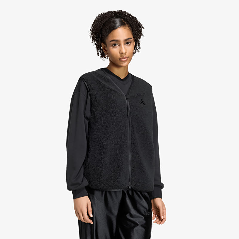 adidas City Tech High Pile Fleece Vest Black