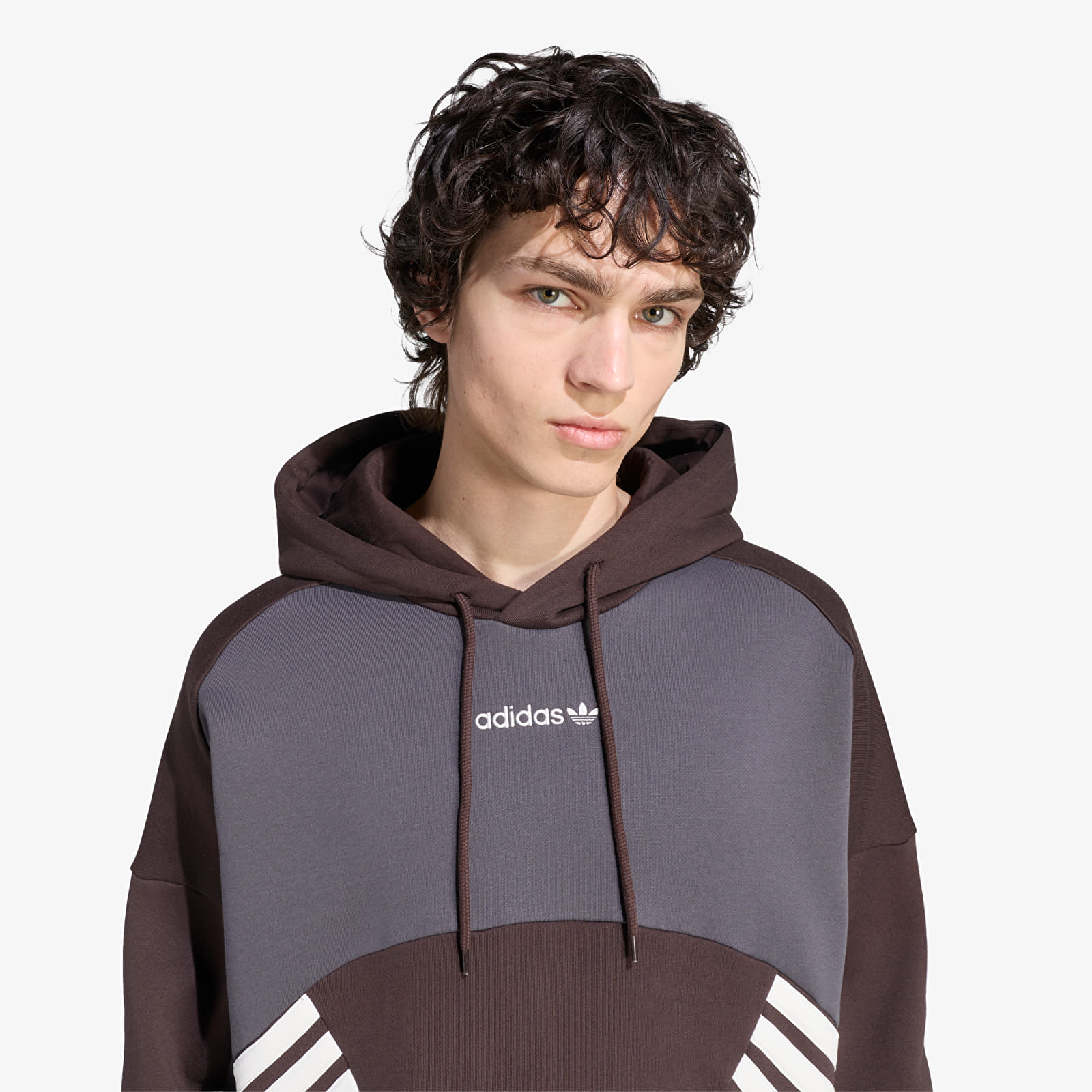 Hoodies and sweatshirts  adidas Cutline Hoodie Aurora Coffee/ Utility Black