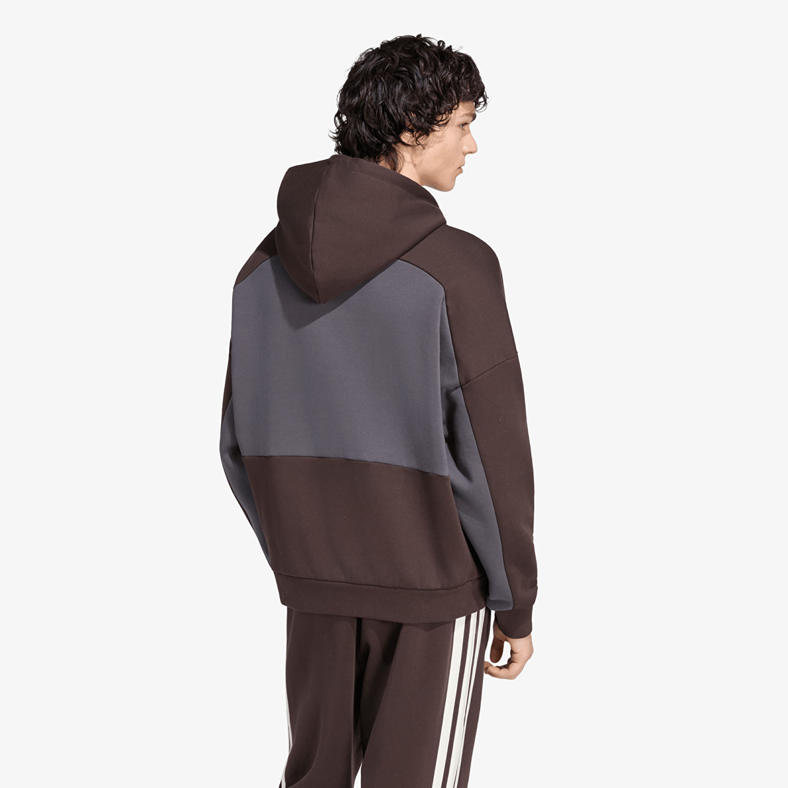 Hoodies and sweatshirts  adidas Cutline Hoodie Aurora Coffee/ Utility Black